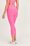 "ROSE" Textured Highwaist Capri Leggings