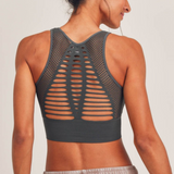 NEW ARRIVAL!!! Laser Cut Seamless Sports Bra (Sea)