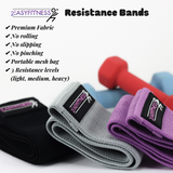 3-pack 2EasyFitness Premium Fabric Resistance Bands