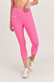 "ROSE" Textured Highwaist Capri Leggings