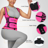 'MILA' 2EasyFitness Double Belt Waist Trainer Vest
