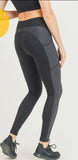 "RiRi" Diamond Jacquard Block Hybrid Highwaist Leggings (THIS DESIGN IS PLUS SIZE ONLY)